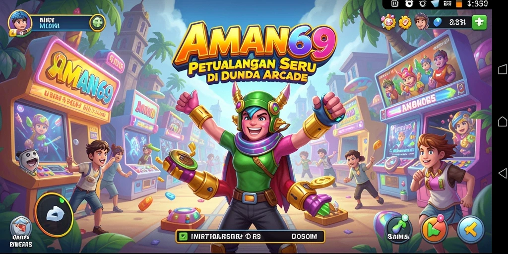 Tampilan gameplay AMAN69 menampilkan aksi seru dalam dunia Arcade.