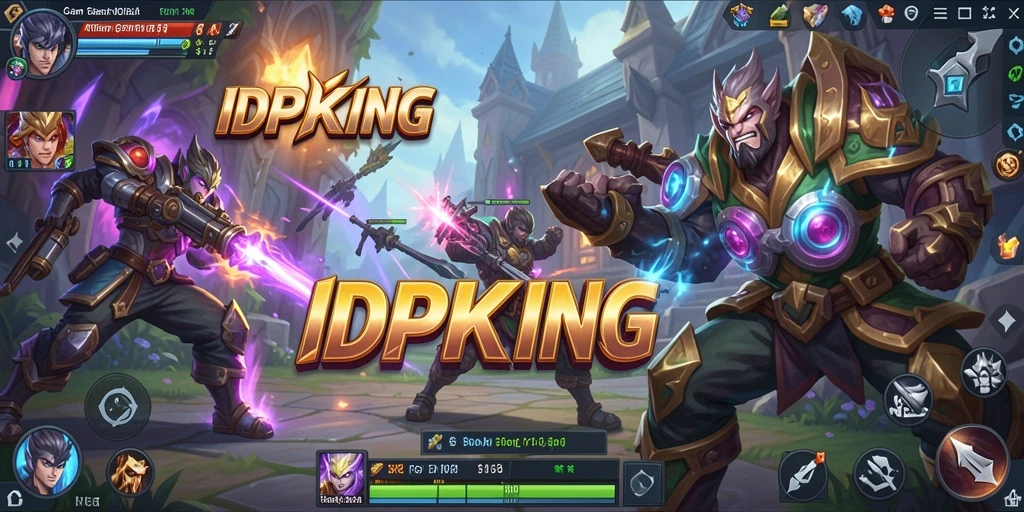 Gameplay seru dan intens dari IDPKING yang menampilkan pertarungan tim.