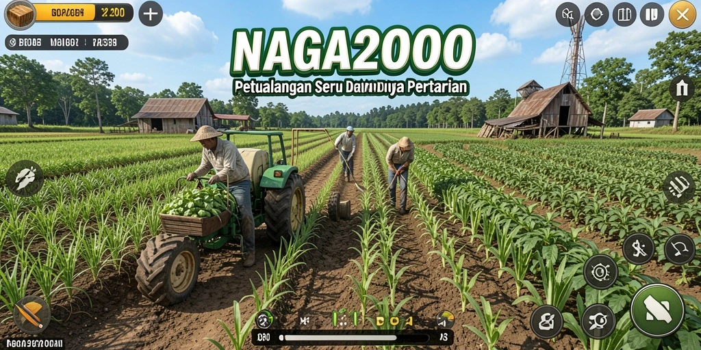 Tampilan menakjubkan dari gameplay pertanian NAGA2000.