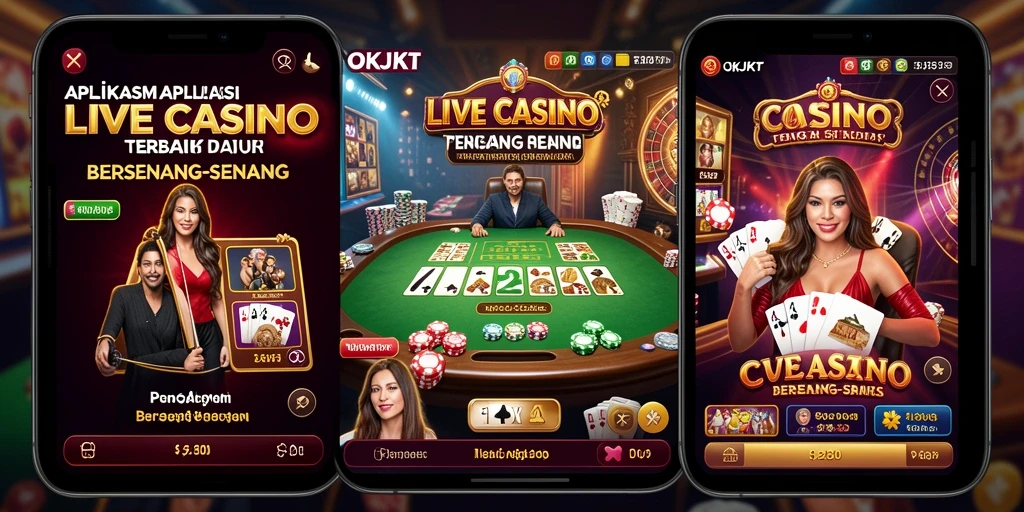 Screenshot utama gameplay Live Casino OKJKT yang menarik dan interaktif.
