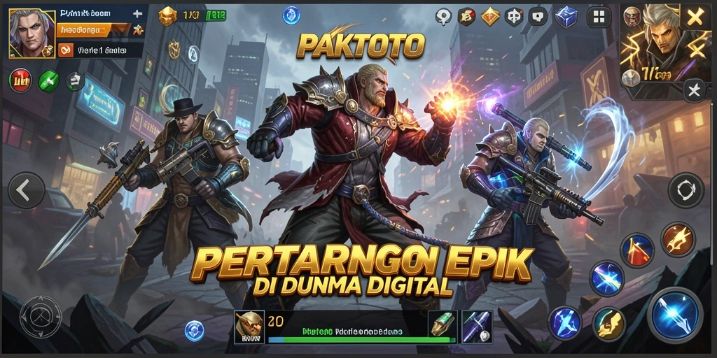 Tampilan seru gameplay PAKTOTO dalam pertarungan.