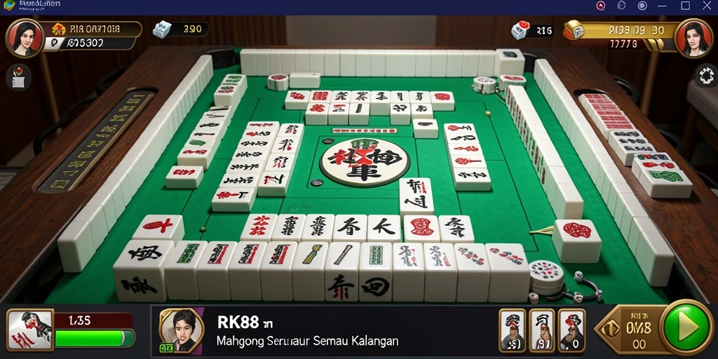 Gameplay seru dan menarik dalam RK88 yang menampilkan Mahjong.