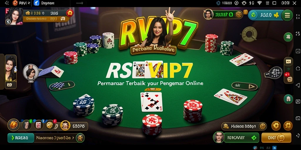 Screenshot RSNVIP7 menampilkan momen seru permainan Poker online.